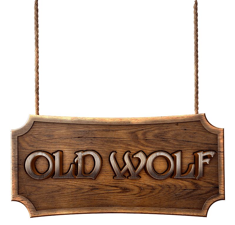 The logo of our Tavern 'The Old Wolf"