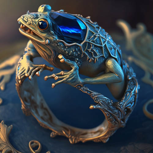 A small picture of our golden ring of the leaping frog